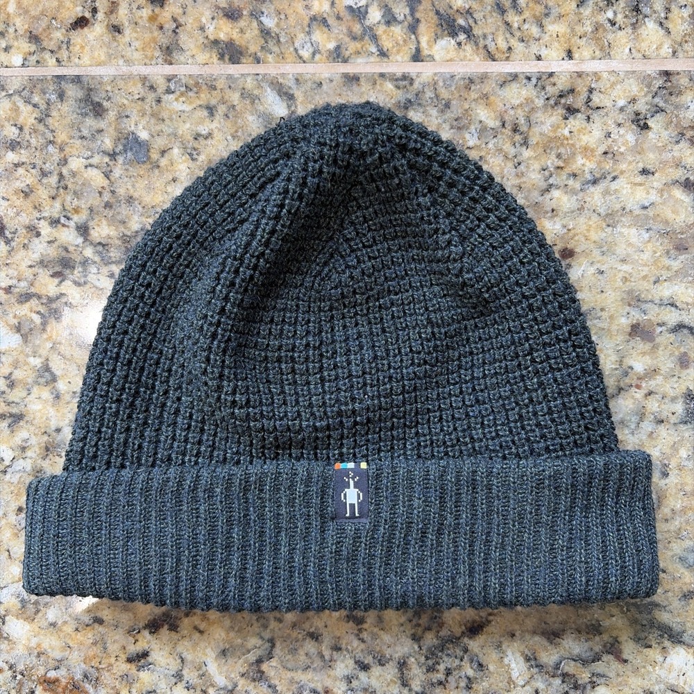 Smartwool Smart Wool Blend Ribbed Cuff Creek Run Beanie Knit Hat Adult One Size